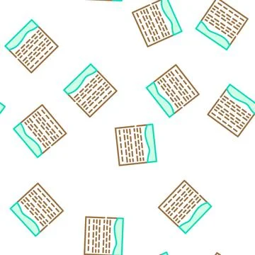 Field peat vector seamless pattern 스톡 일러스트