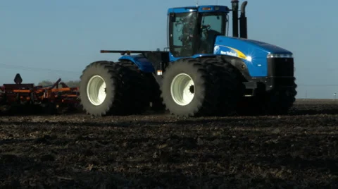 Field plowing Stock Footage 52531479