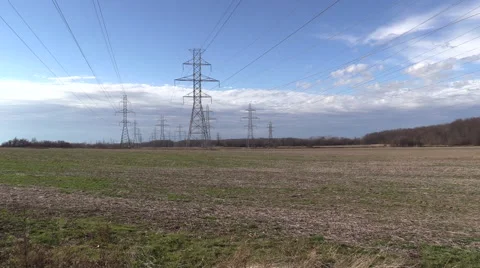 A Field of Power Stock Footage 58448009