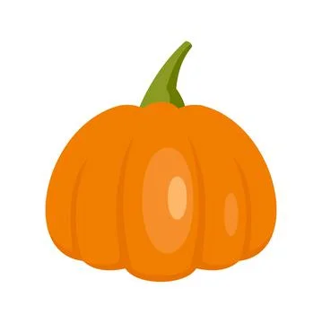 Field pumpkin icon flat isolated vector Stock Illustration
