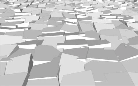 Field of randomly intersecting geometric solids. 스톡 일러스트