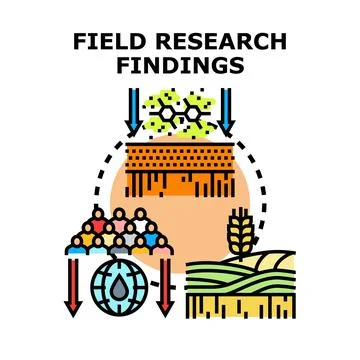 Field research findings exploring environmental impact and social influence イラスト素材