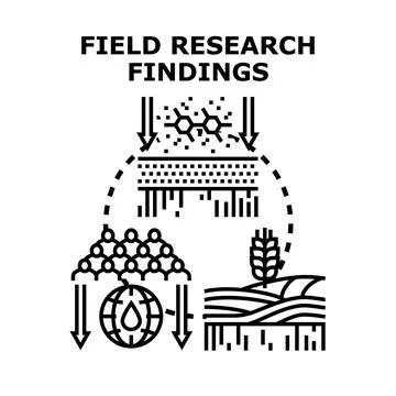 Field research findings exploring environmental impact and social influence Ilustração Stock