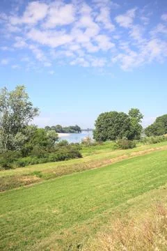 Field by the riverside 写真素材