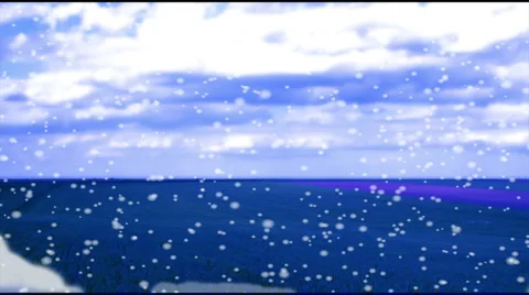 Field Snow Stock Footage 2238594