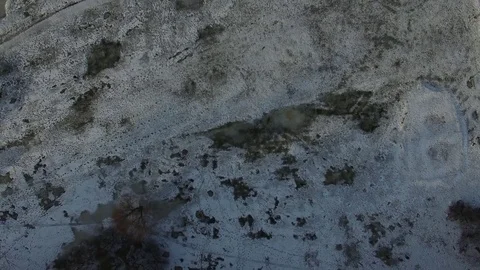 The field in the snow. Russian Winter. 4K video Stock Footage 70542873