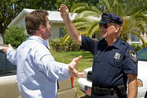Field Sobriety Test Foto stock