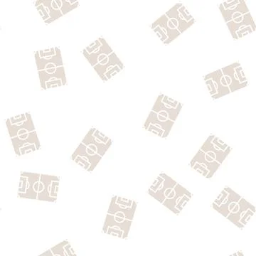 Field soccer glyph seamless pattern Stock Illustration