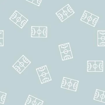 Field soccer line seamless pattern Stock Illustration