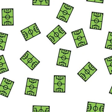 Field soccer vector seamless pattern Stock Illustration