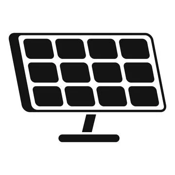 Field solar panel icon simple vector. Lamp cell power Stockillustratie