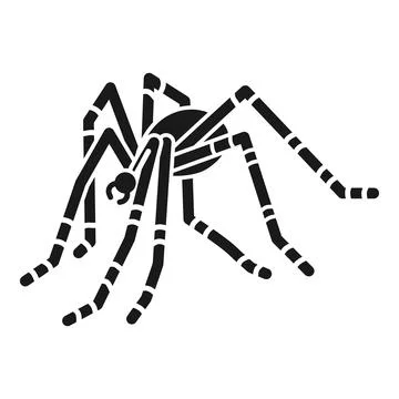 Field spider icon, simple style Illustrazione stock