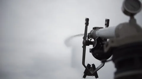 Field Spraying System slow motion Stock Footage 283258001