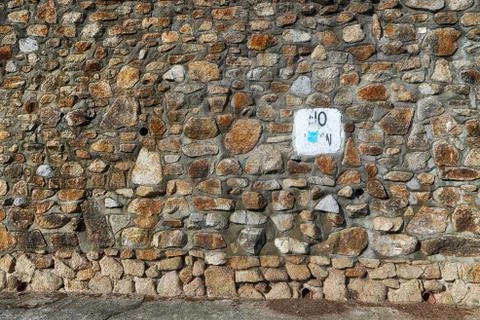 Field stone background or backdrop Stock Photos