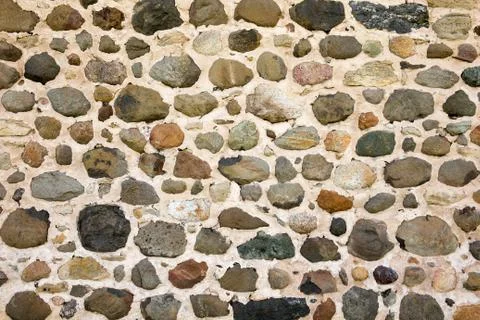 Field Stone Wall Background Stock Photos