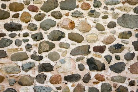 Field Stone Wall Background Stock Photos