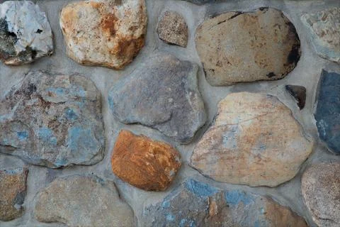 Field Stone Wall - Textured Background Stock Photos