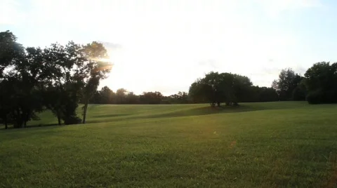 Field Sunset 1 Stock Footage 760925