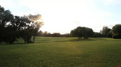 Field Sunset 2 Stock Footage 760924