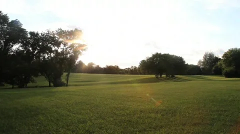 Field Sunset 3 (TL) Stock Footage 760920