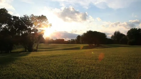 Field Sunset 7 Stock Footage 760894