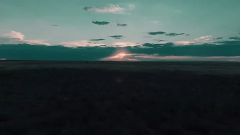 Field Sunset - Drone Video stock 229906676