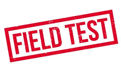 Field Test rubber stamp Stock Illustration