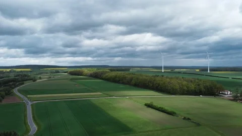 On the Field before a thunderstorm Stock Footage 154514941