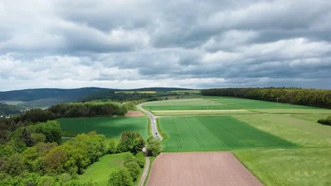 On the Field before a thunderstorm Stock Footage 154515053