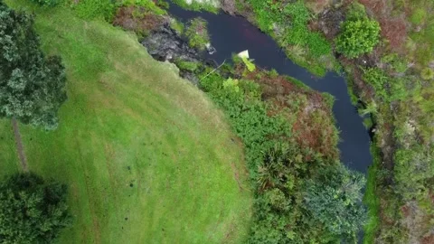 Field top down - Campher's Drift 1 Stockbeeldmateriaal 177384574