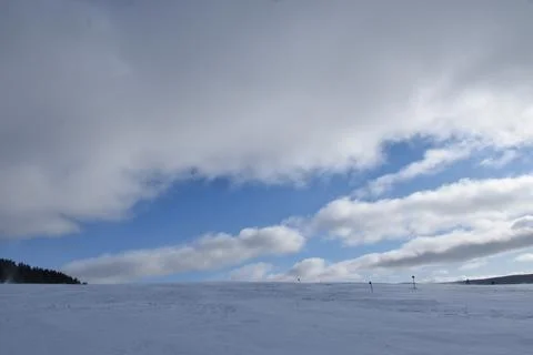 A field in winter Stock Photos