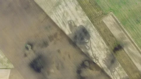 Fields from above Stock Photos