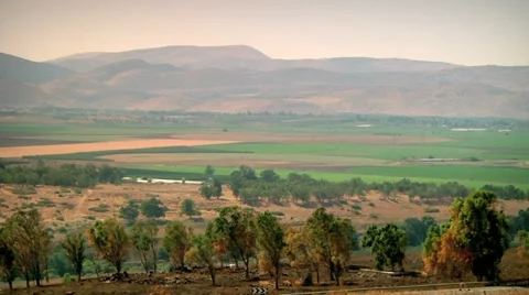 Fields and Heights View 1 Stock Footage 10920099