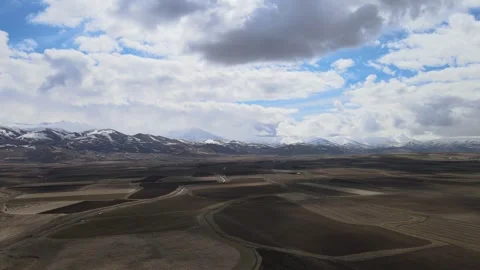 Fields and landscape in spring Stock Footage 240120921