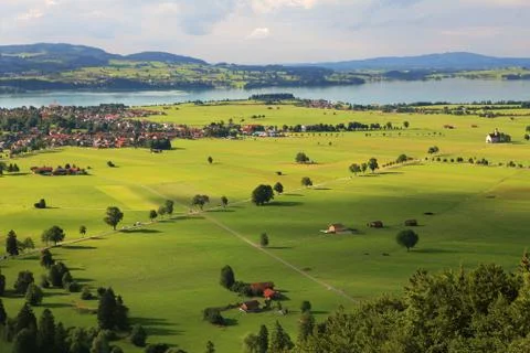 Fields and meadows of germany. Stock Photos