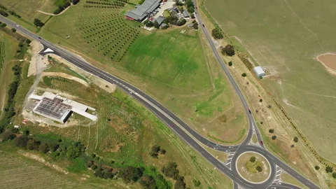 Fields in Australia drone video Stock Footage 242106939