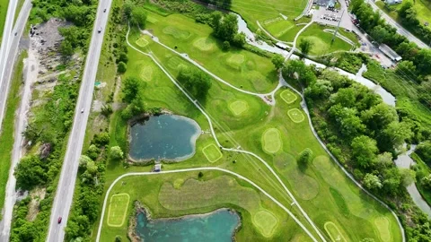 Fields Continue to Expand - Butternut Creek Golf Course - Syracuse, NY Stock Footage 336510474