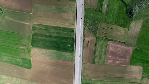 Fields covered with soil Stock Footage 129632625