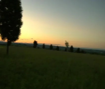 Fields early morning Video stock 21796702