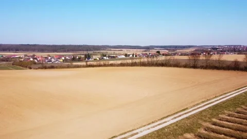 Fields near the village Stock Footage 172376753