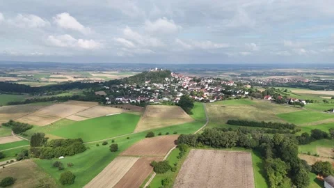 Fields on the Otzberg in the Odenwald Stock Footage 285856169