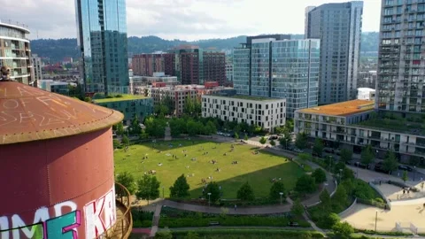 The Fields Park Downtown Portland Oregon 1 Stock Footage 158184584