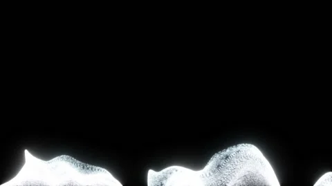 Fields of particles rise from the bottom of the screen.Atmospheric particle Stock Footage 98979573