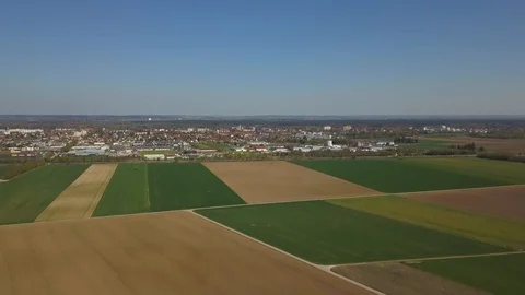 Fields in the suburbs of Augsburg in Germany Stock Footage 115408971