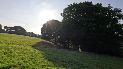 Fields in sun Stock Footage 283402177