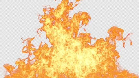 A fierce burst of flame, sending an intense burst of energy and chaotic radiance Stock Footage 261738136