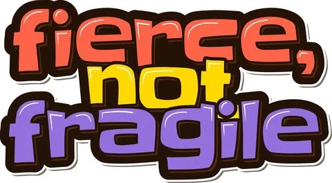 Fierce Elegance Vector Lettering Stock Illustration