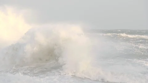 Fierce Foaming Ocean Cauldron Stock Footage 98652921