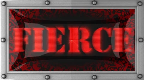 Fierce on led Stock Footage 8718170