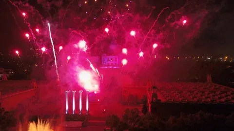 FierworkBarsaManjuic Video stock 127359664